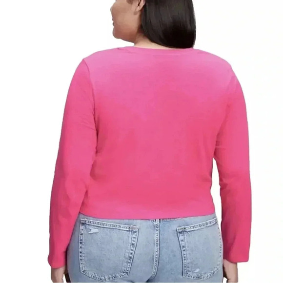 NWT GAP JEAN MICHAEL BASQUIAT Small Pink Long Sleeve Pullover T shirt $45 tag - Picture 4 of 6